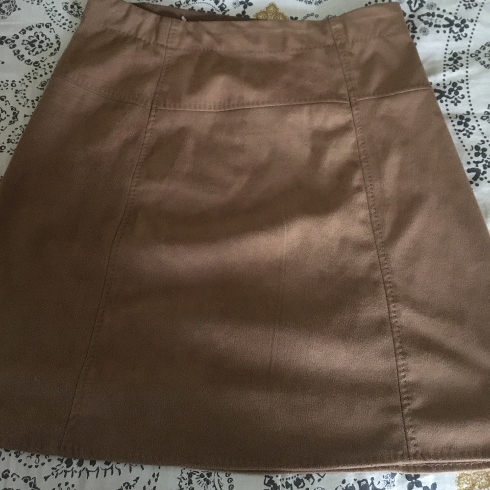 Suede skirt